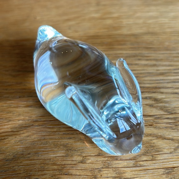 Vintage Clear Hand blown art glass rabbits - Picture 9 of 16